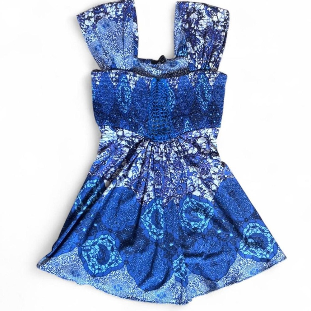 RHOC Sky Baby Doll Crochet Tank Top